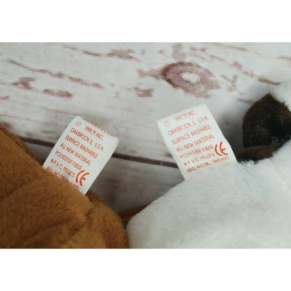 Doby, Bruno, Bones & Weeni Retired Vintage Beanie Baby Doggie Bundle - Picture 12 of 12